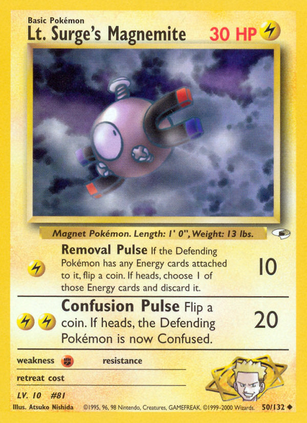 Gym Heroes Lt. Surge's Magnemite #50/132 unlimited